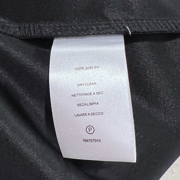 H by Halston Elastic Waist Seamed PO Faux Leather Pants Size L - Picture 5 of 8